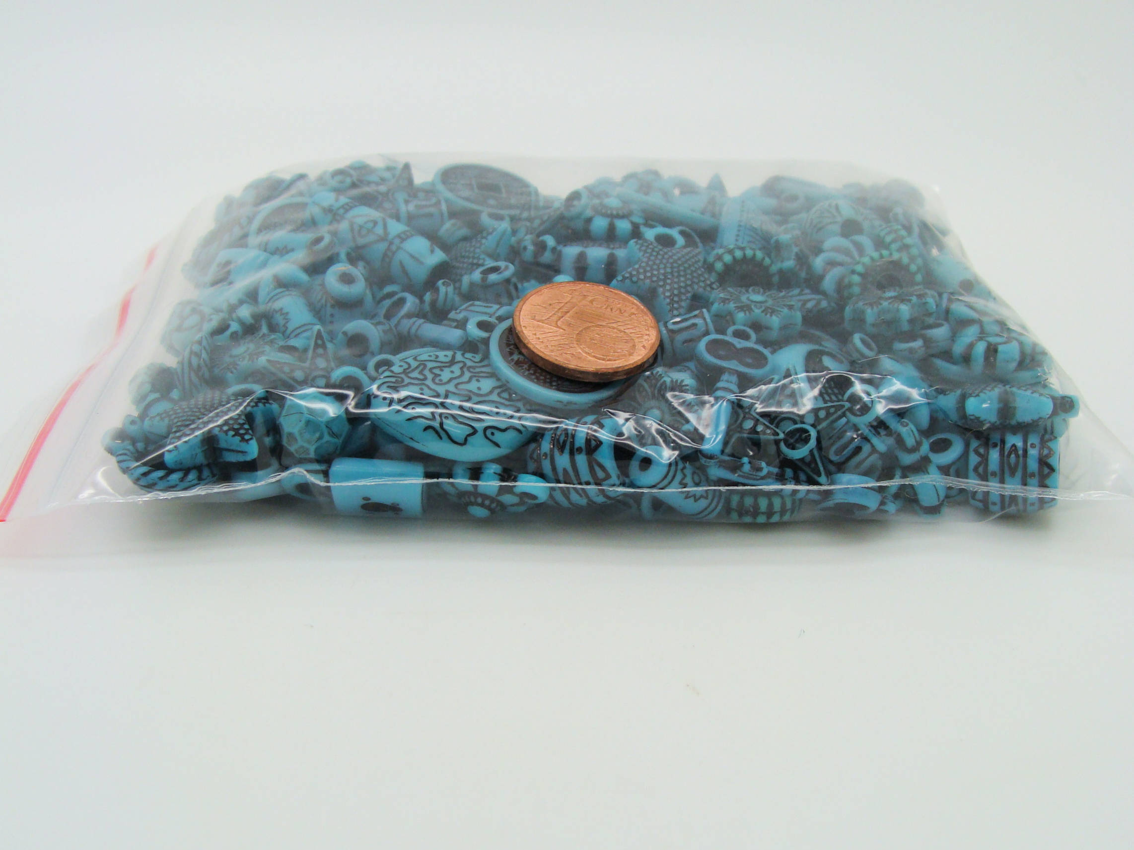 perle bleu acrylique acry-75g-turquoiqe-fonce