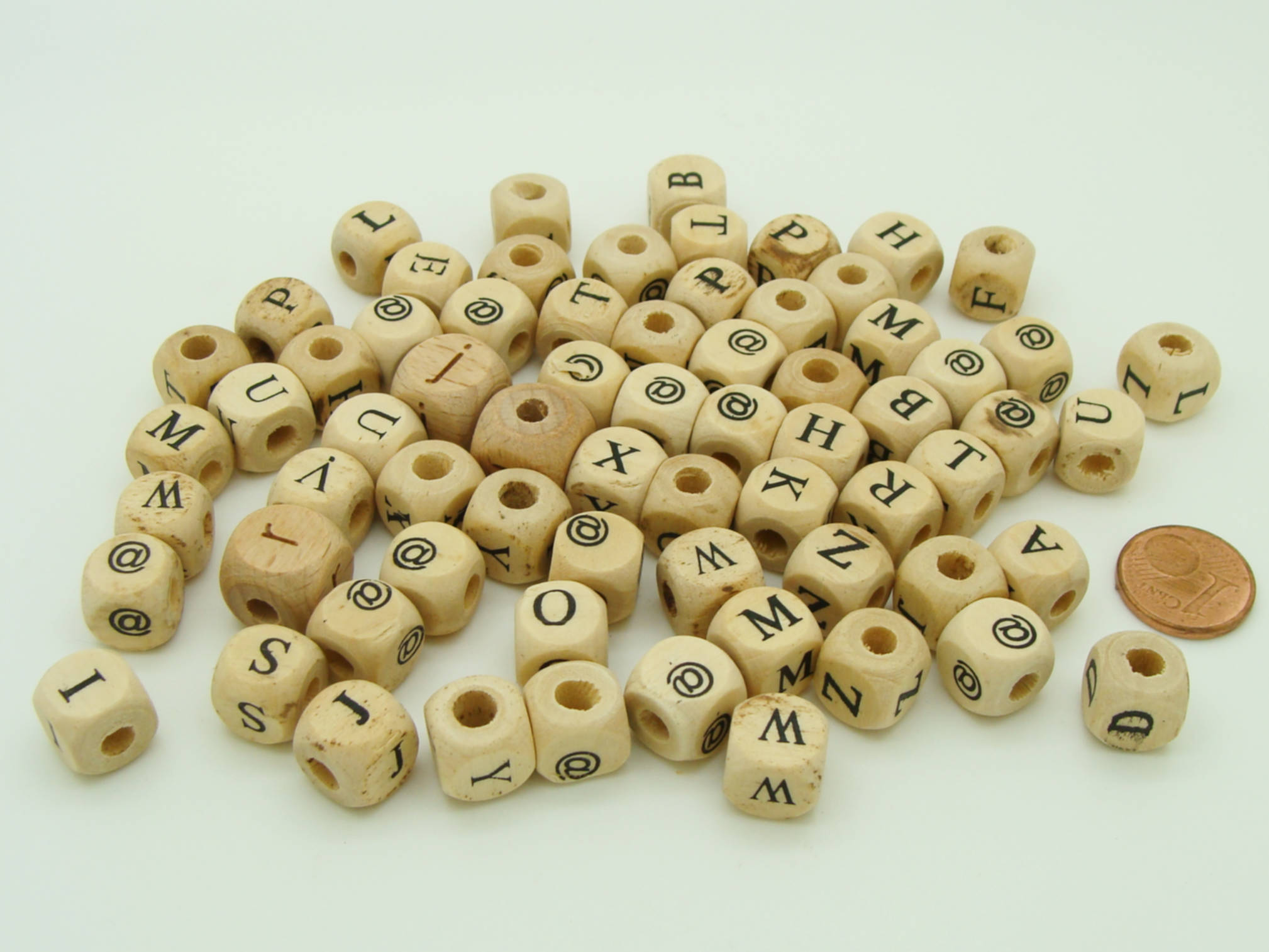 PB-lot01 perle bois lettre