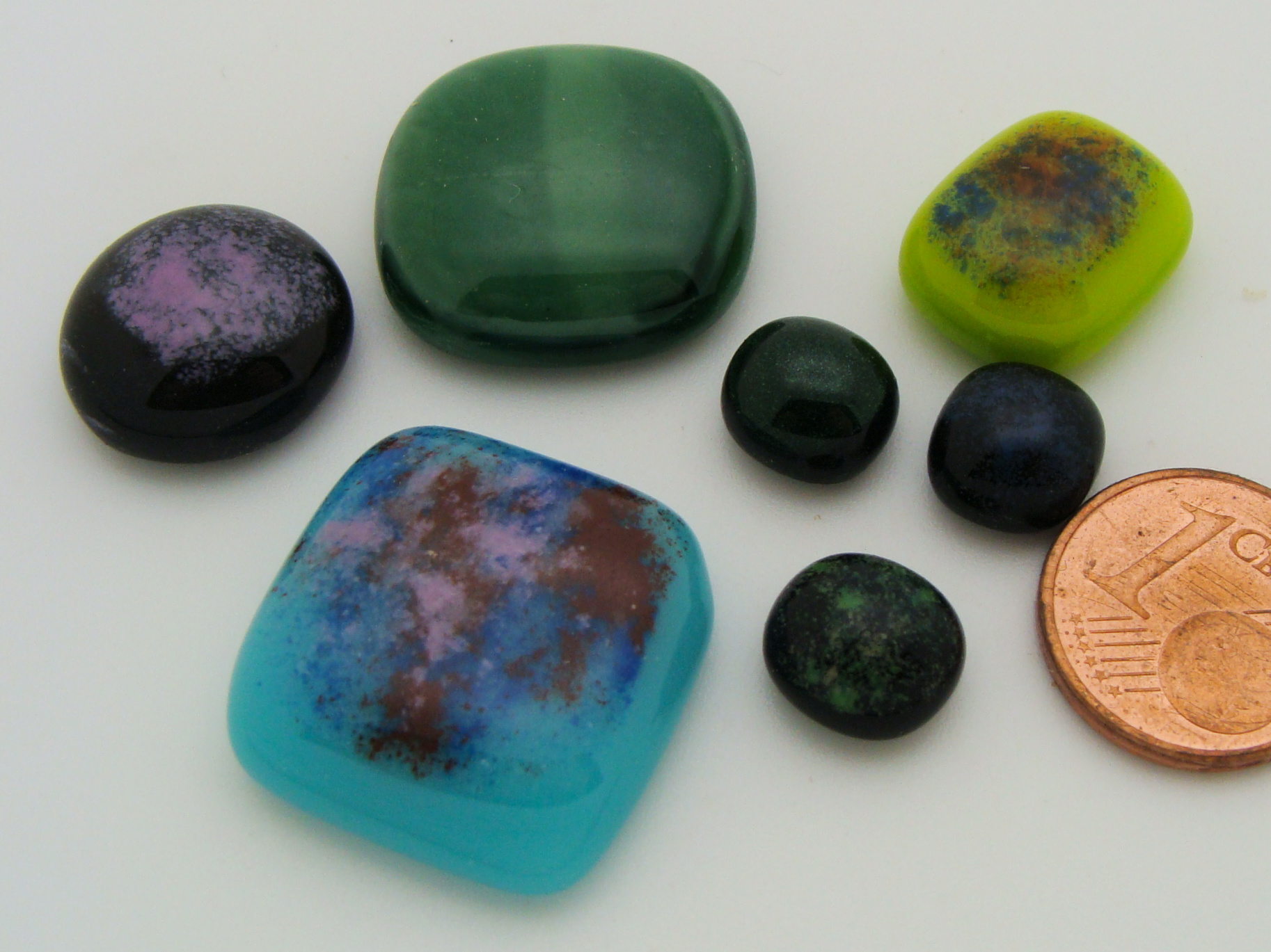 cabochon verre fusing mix couleurs cab-fusing-156