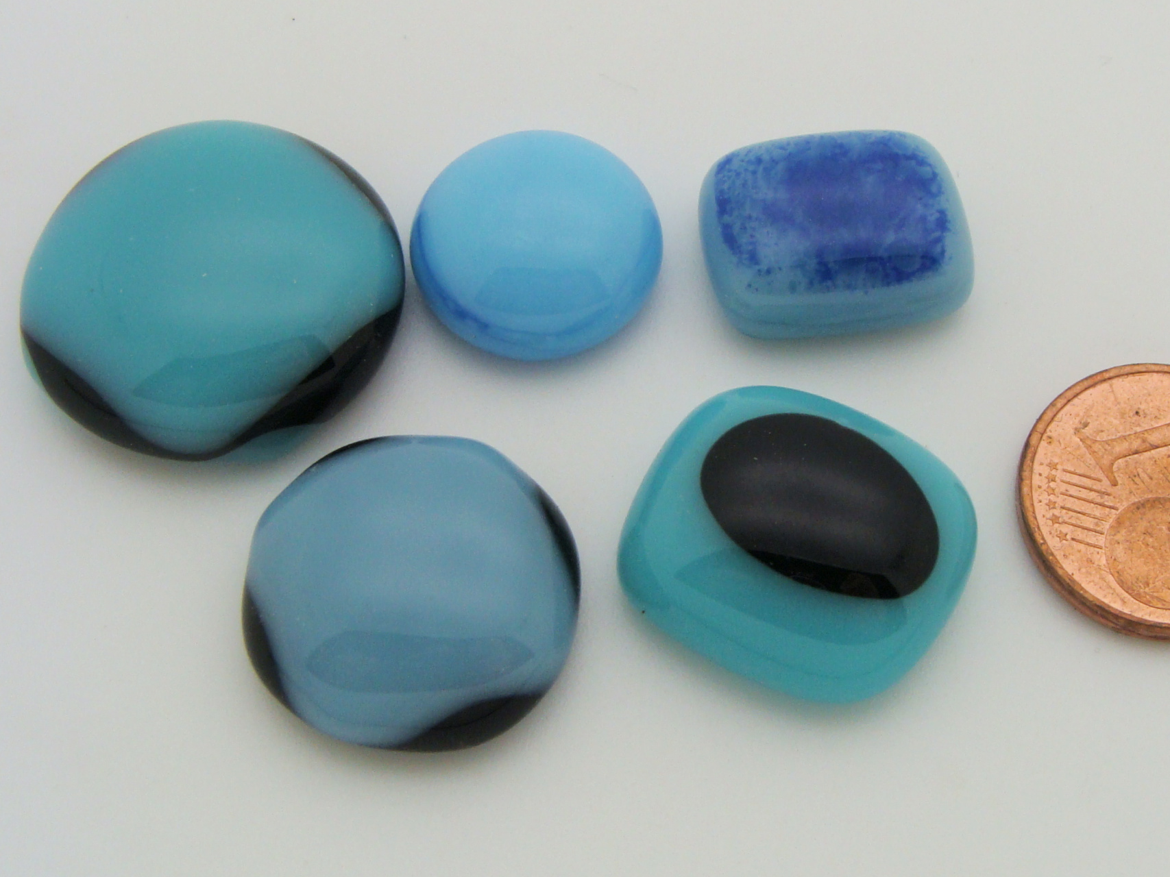 cabochon verre fusing bleu cab-fusing-158