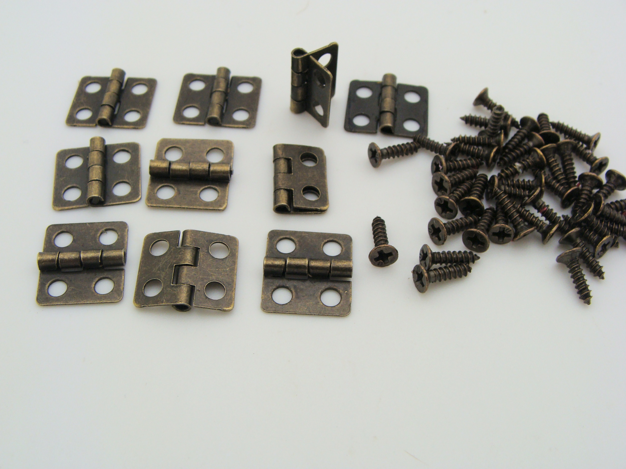 charniere bronze 12x13 vis 8mm