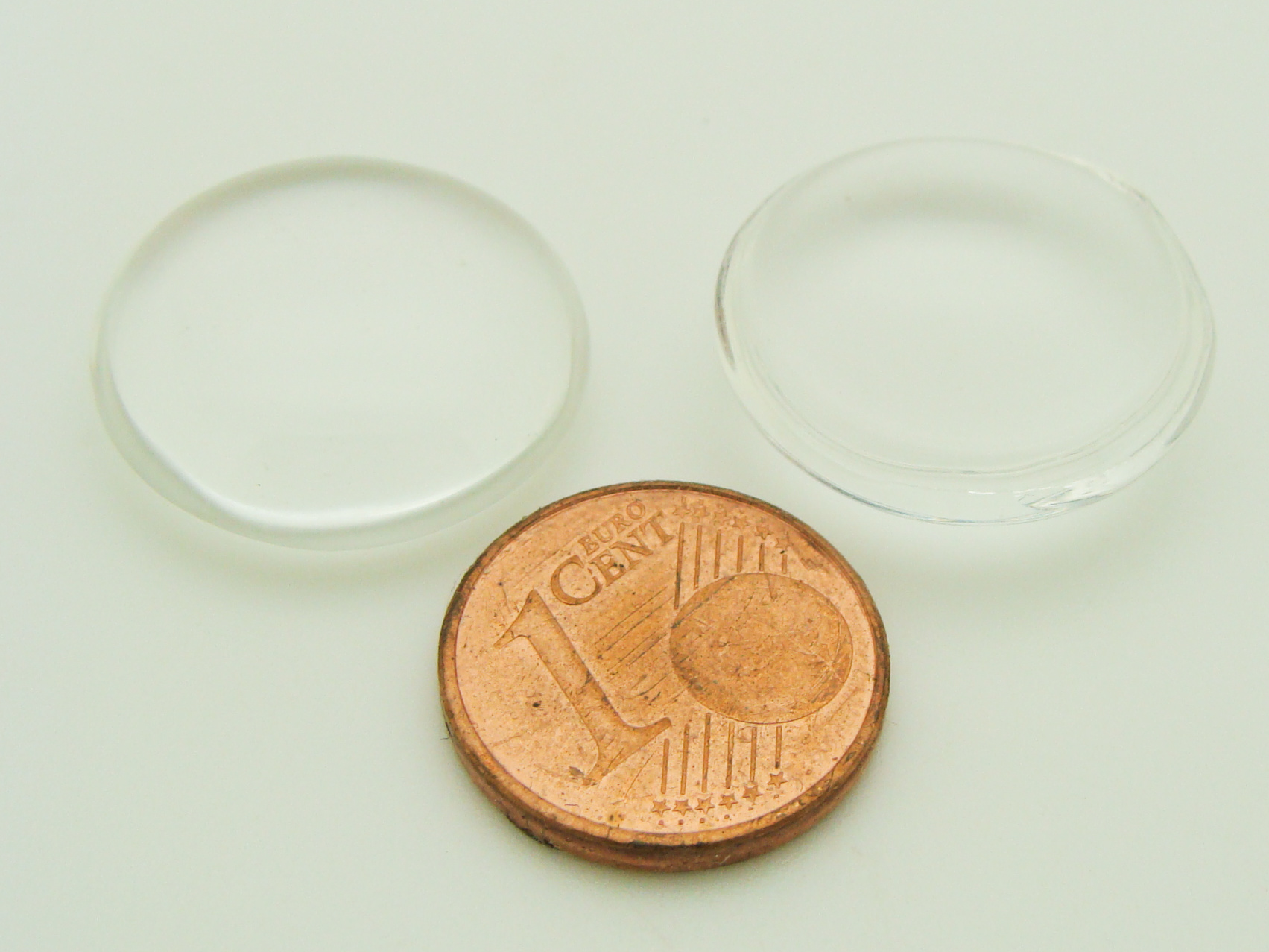 cabochon verre 20mm transparent