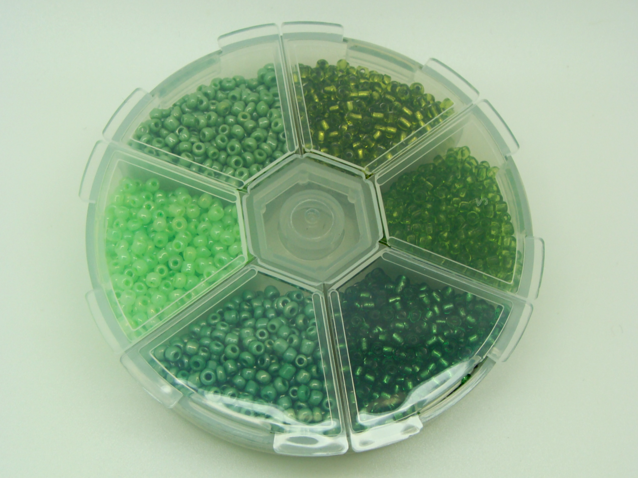 perle rocaille roue verte