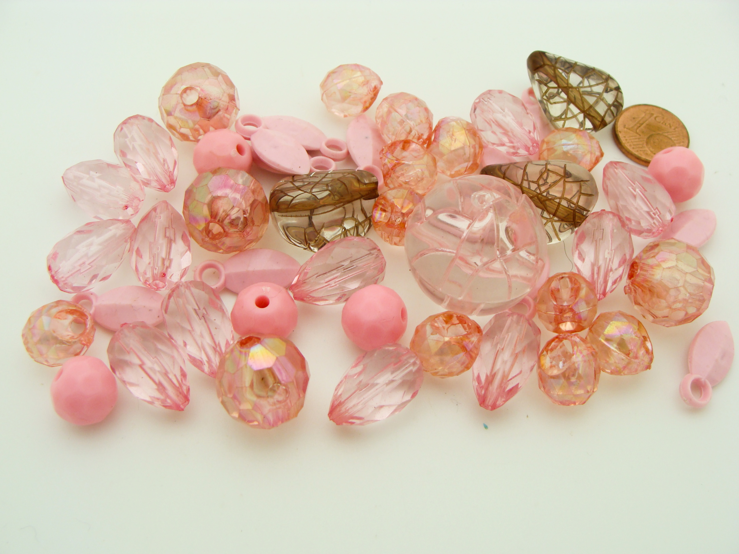 perle acrylique rose RES-lot-05