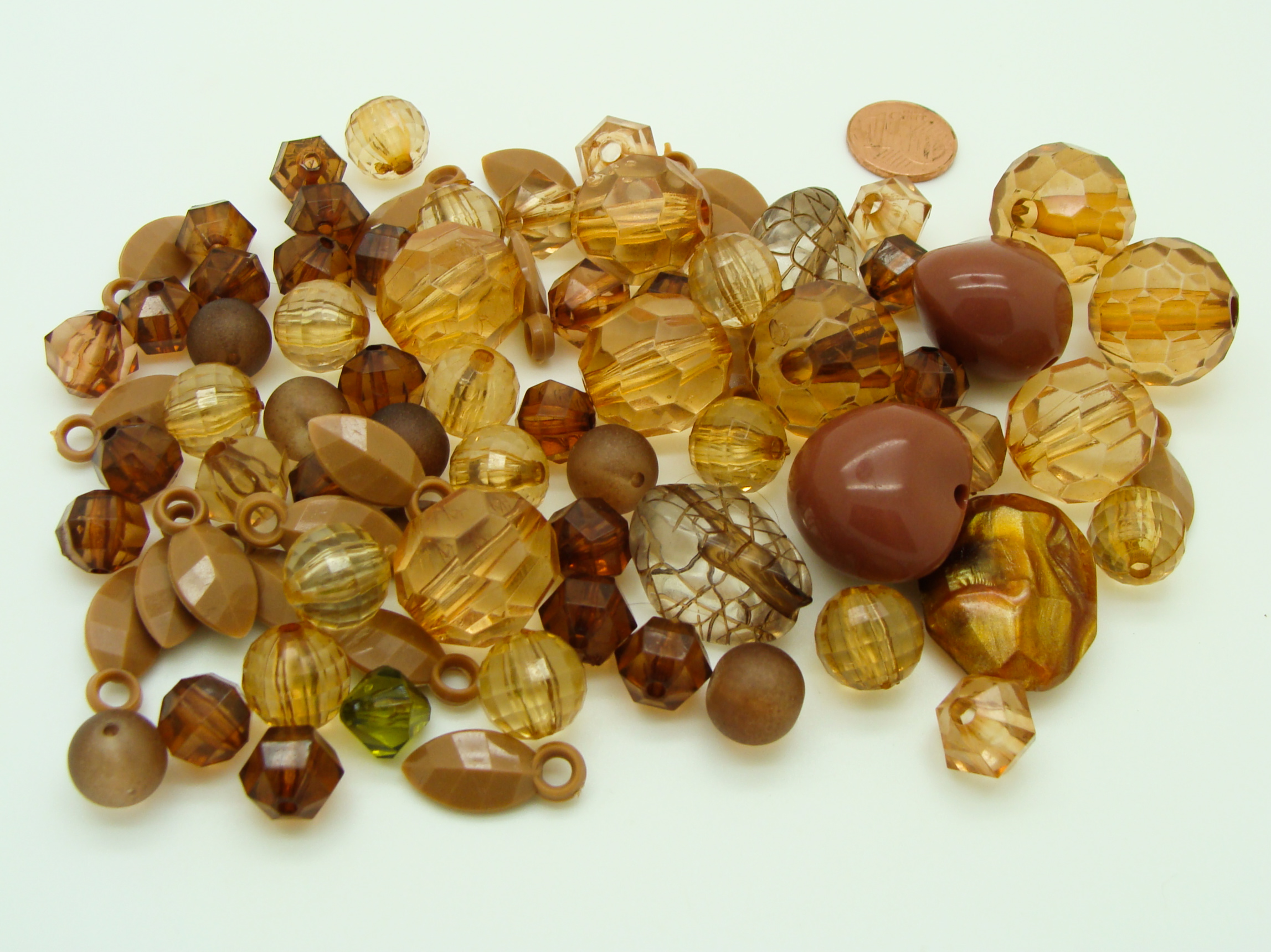 perle acrylique marron mix RES-lot-09