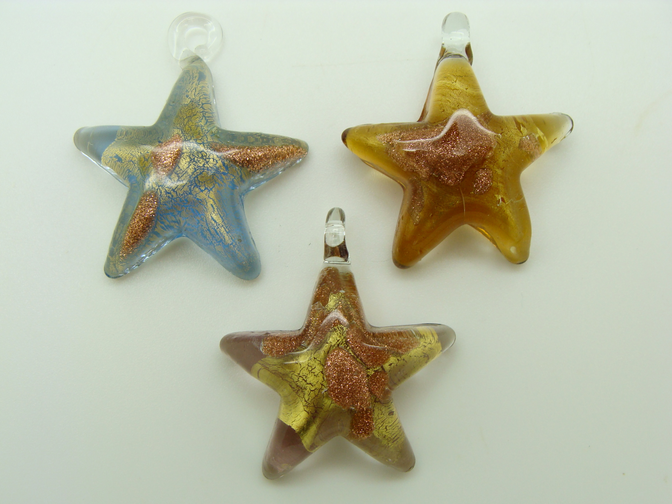 pendentif etoile verre Pend-07