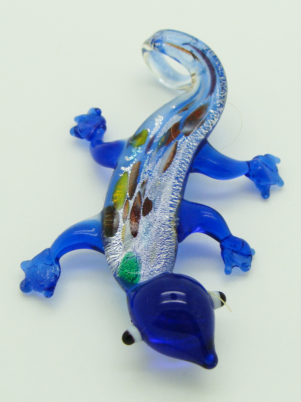 pendentif lezard marine verre Pend-389-3