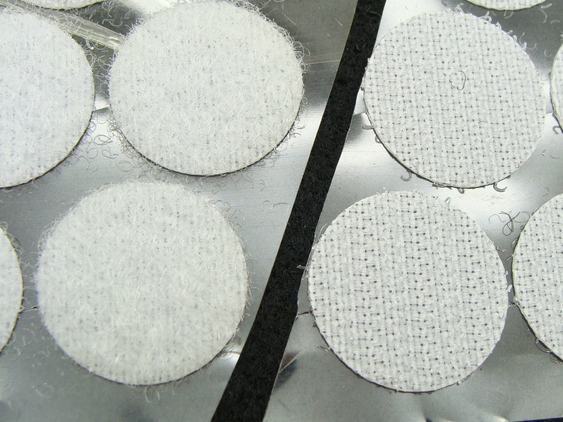 fermoir velcro blanc
