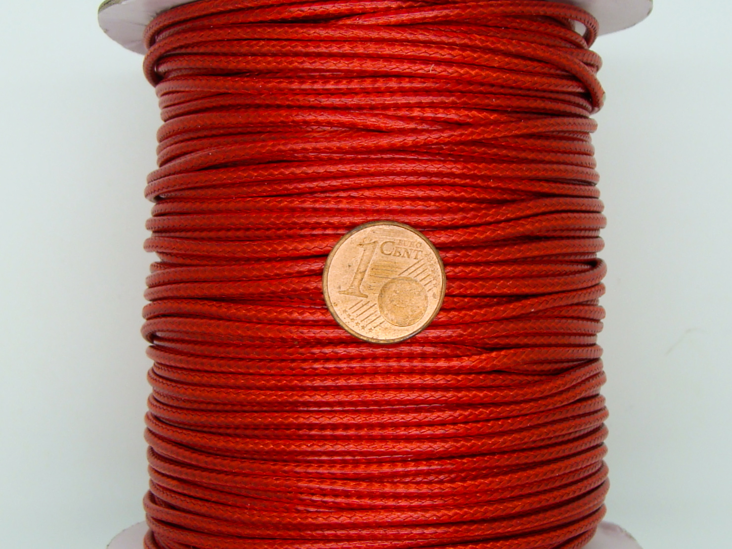 fil polyester 2mm rouge