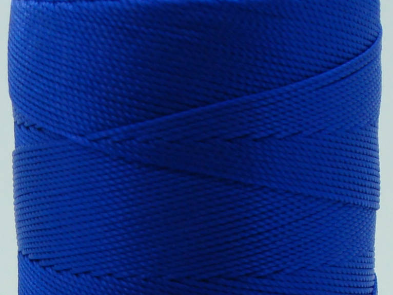 fil polyester 08 tresse bobine bleu fonce cordon