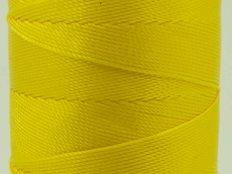 fil polyester 08 tresse bobine jaune cardon