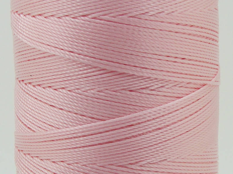 fil polyester 08 tresse bobine rose cordon