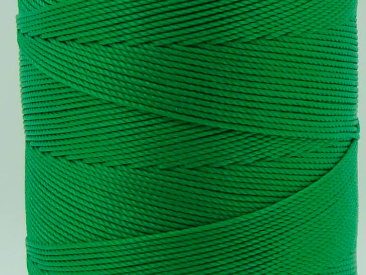 fil polyester 08 tresse bobine vert cordon
