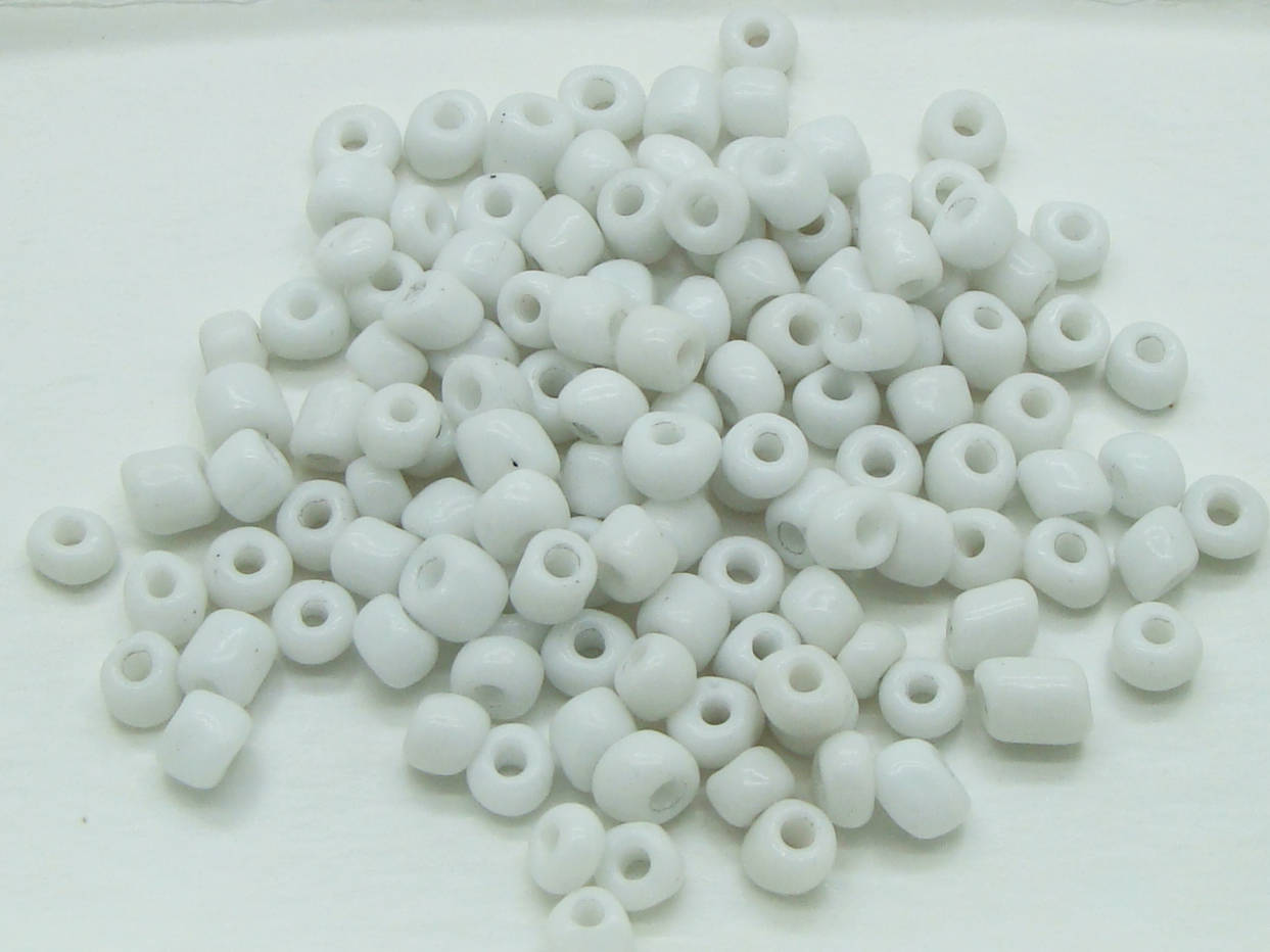 rocaille 5mm blanc perle