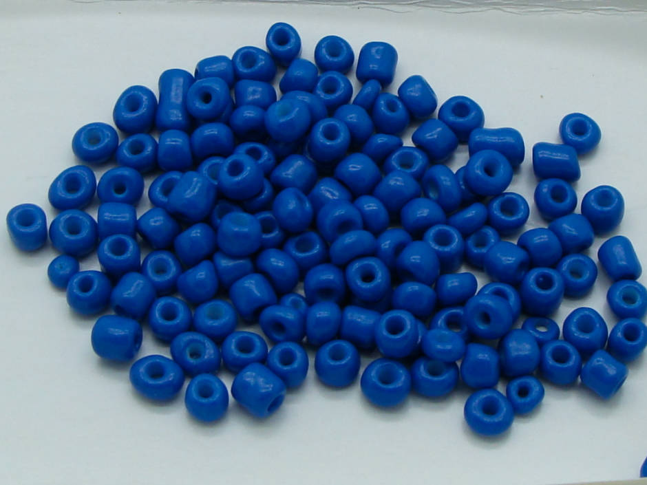 rocaille 5mm bleu fonce perle