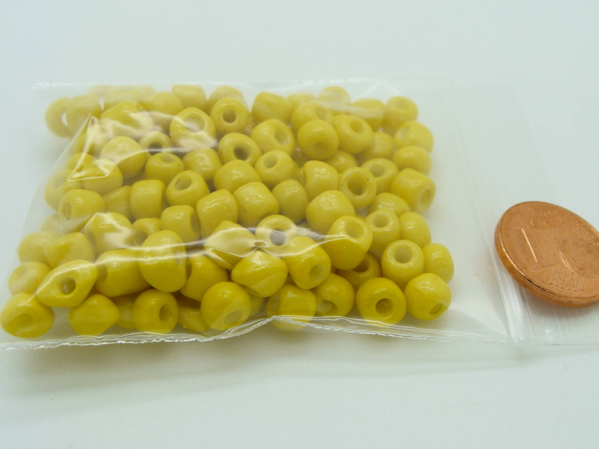 rocaille 5mm jaune