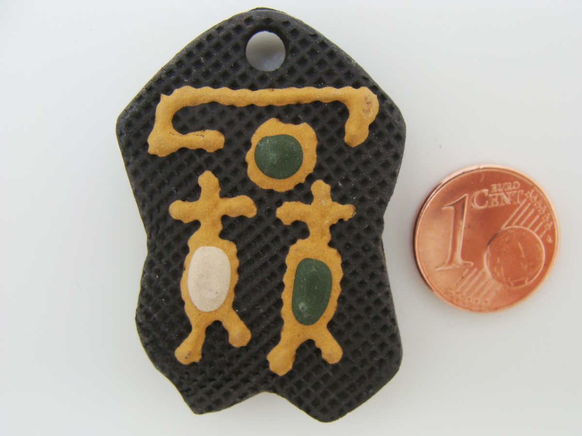 pendentif terrre cuite ethnique TC24-pendentif