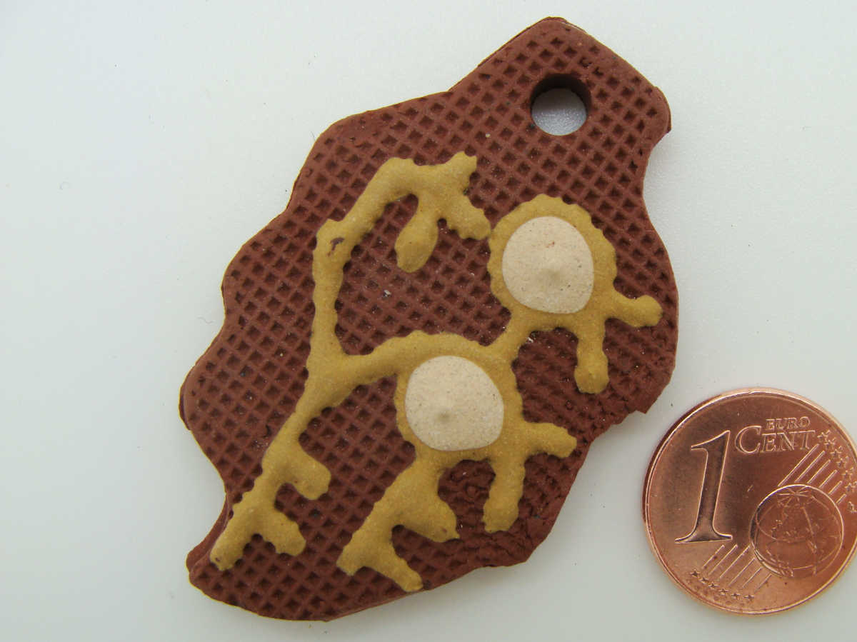 pendentif terrre cuite marron fonce TC29-pendentif