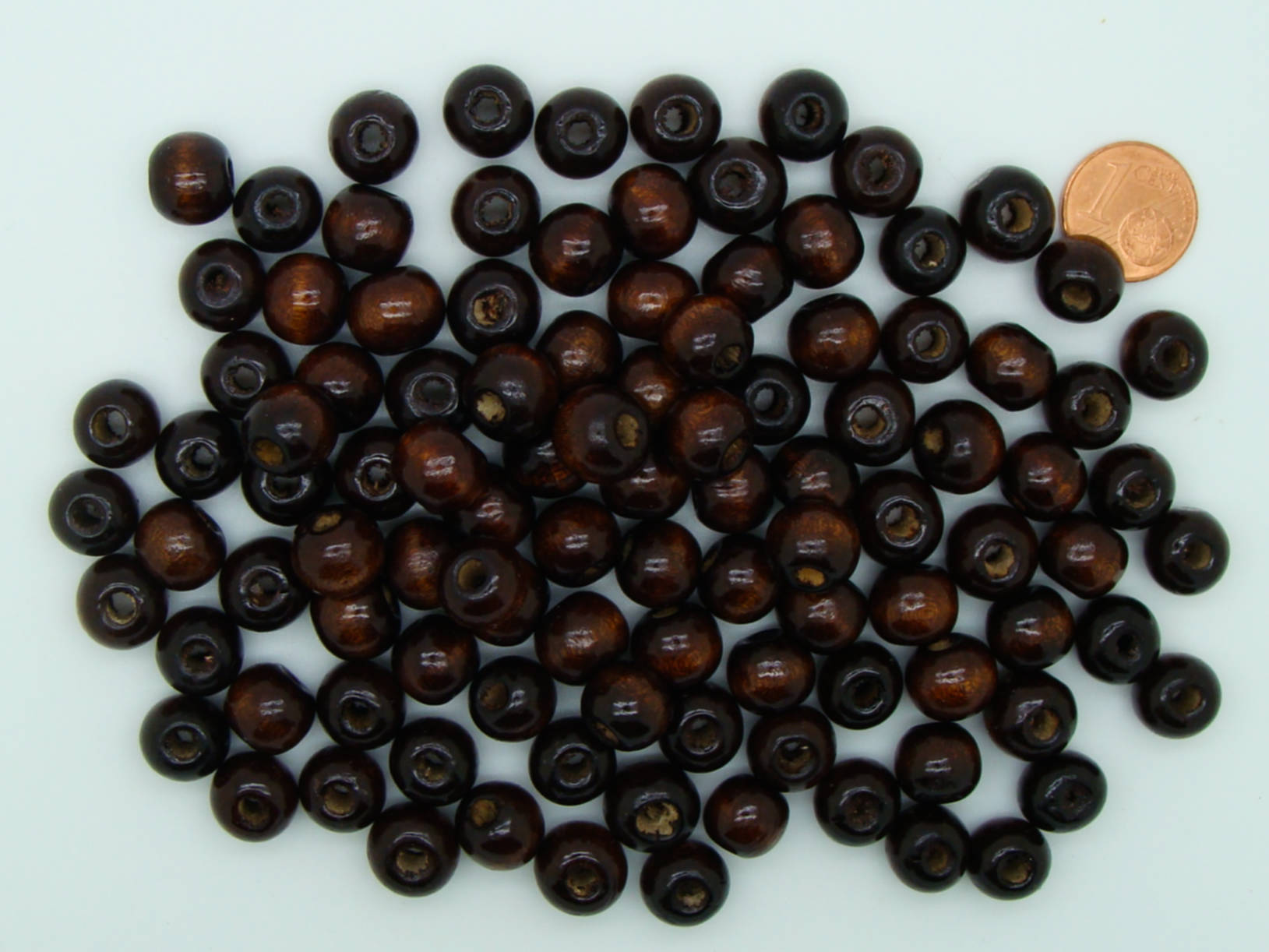 perle bois marron fonce 10mm PB84