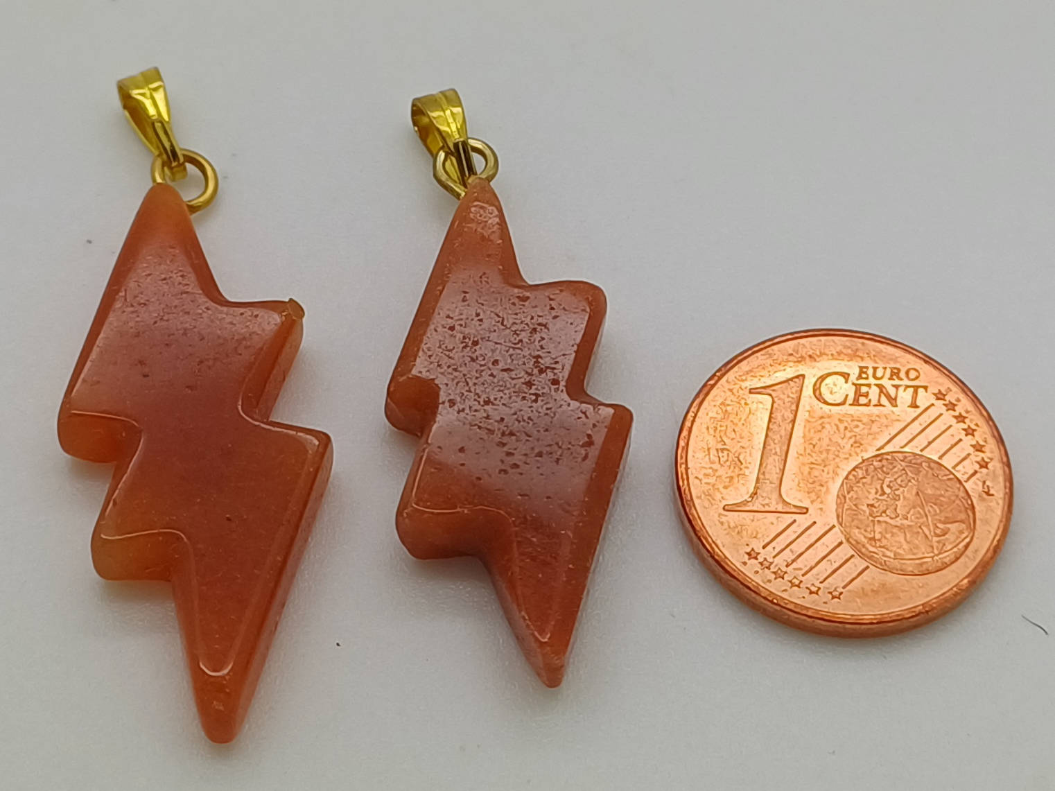 pendentif eclair pierre marron mod3