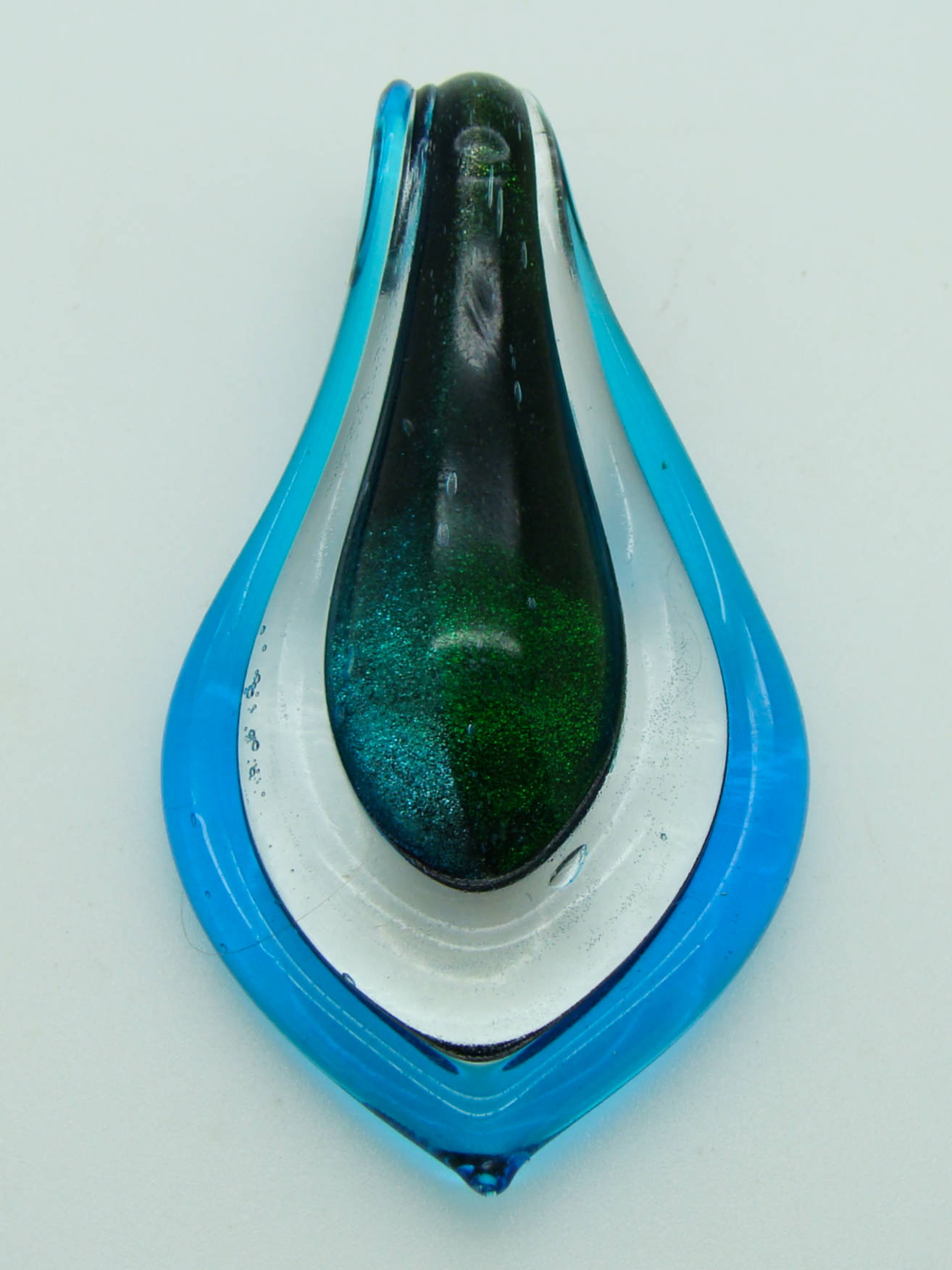 pendentif bleu vert Pend-392-1