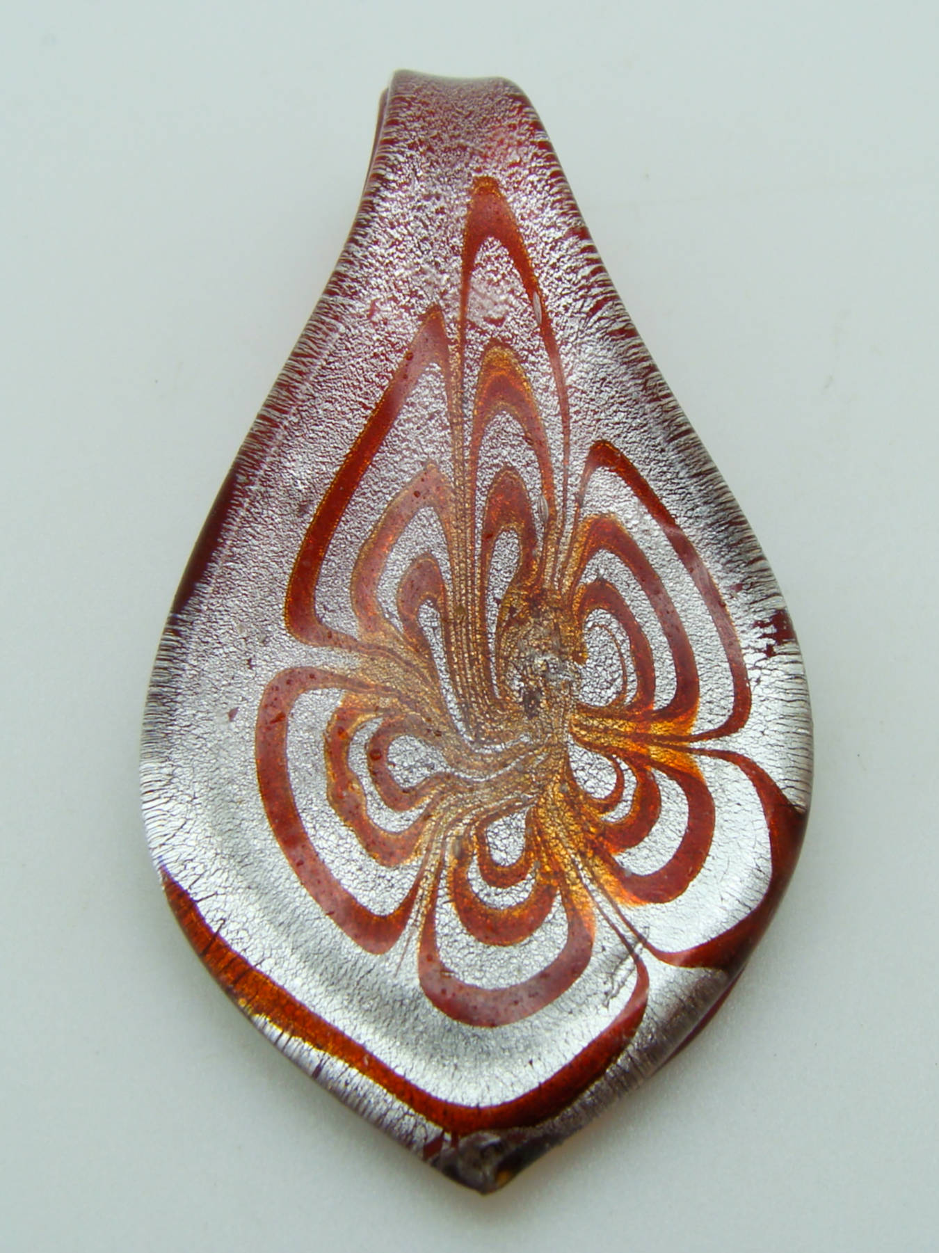 pendentif rouge lampwork Pend-393-3