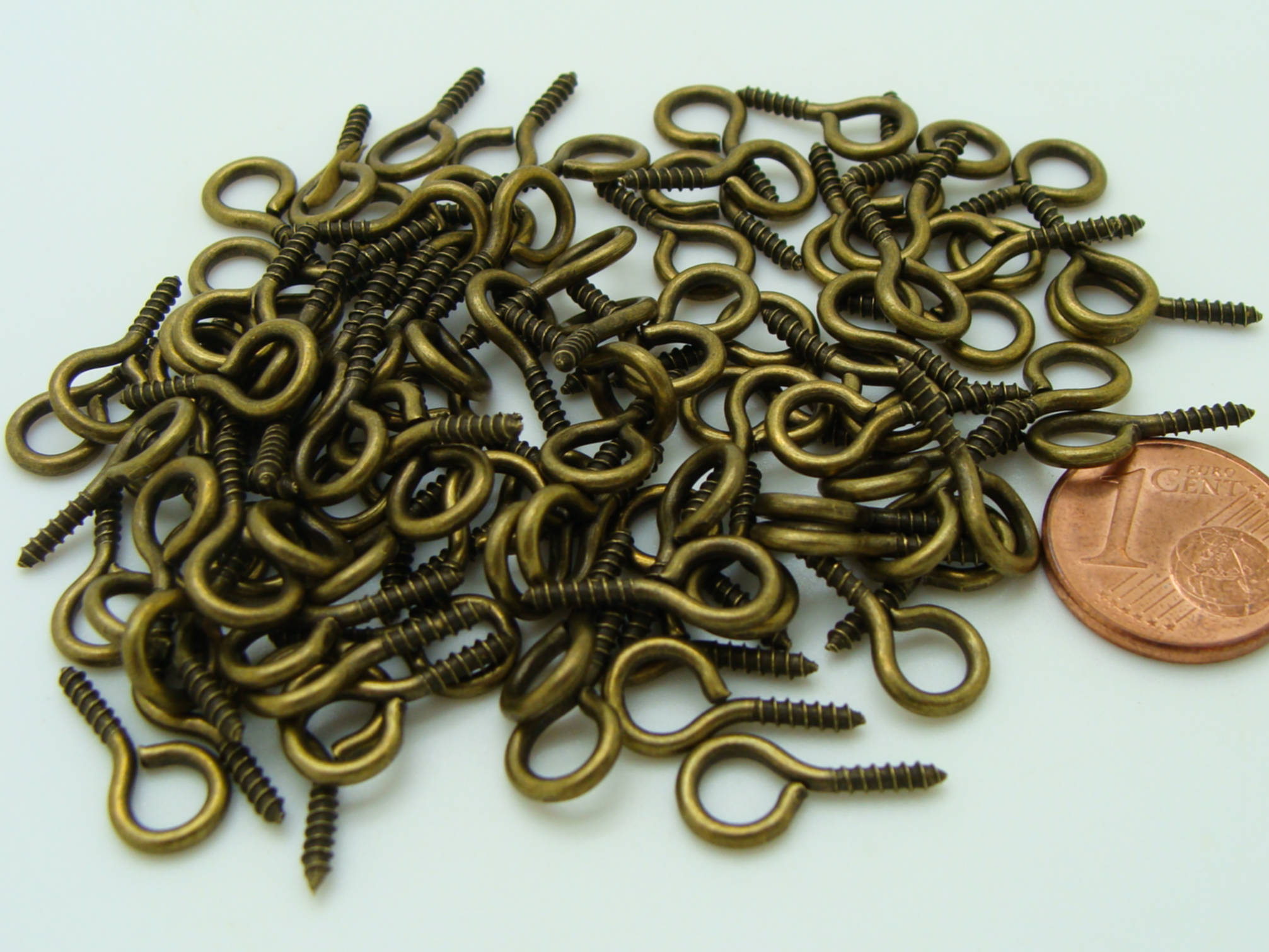 pitons a oeil a visser 14mm bronze