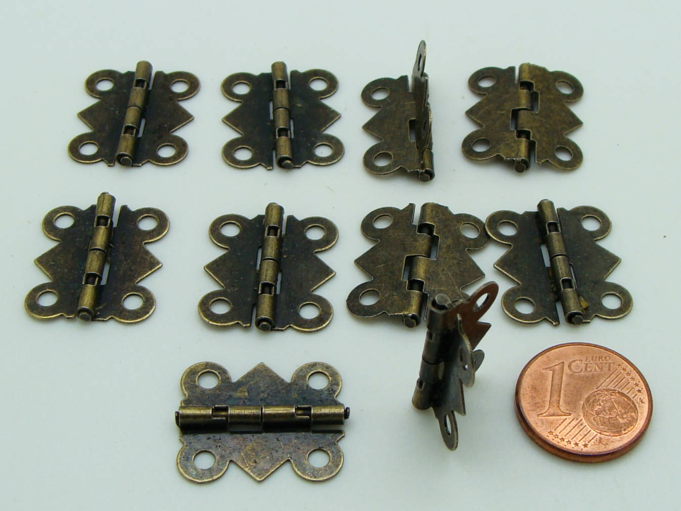 charnieres petites 20x17mm bronze pour boite