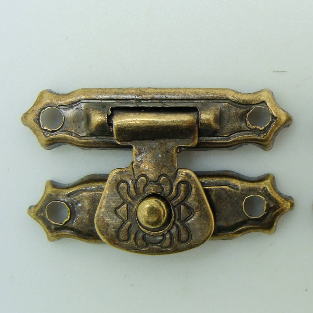 fermoir boite bronze rabat carre mod7