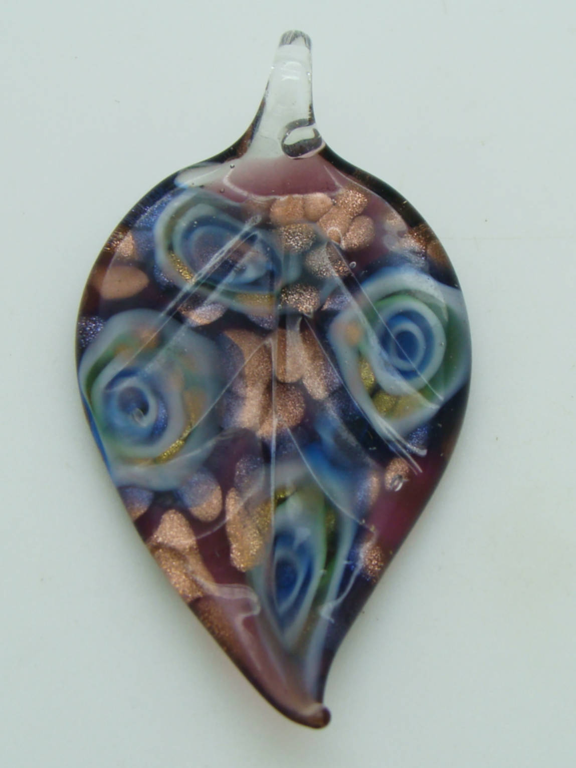 pendentif violet dore Pend-404-5