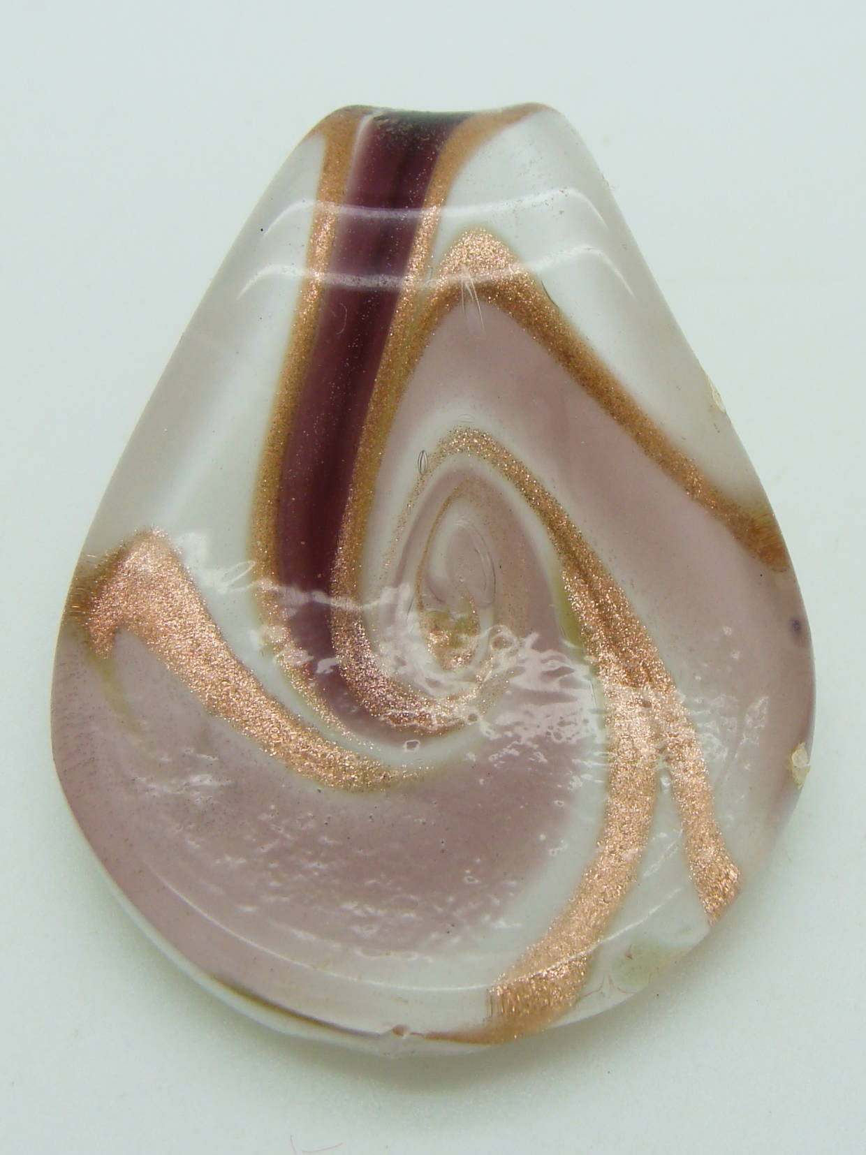 pendentif volute violet goutte Pend-411-4