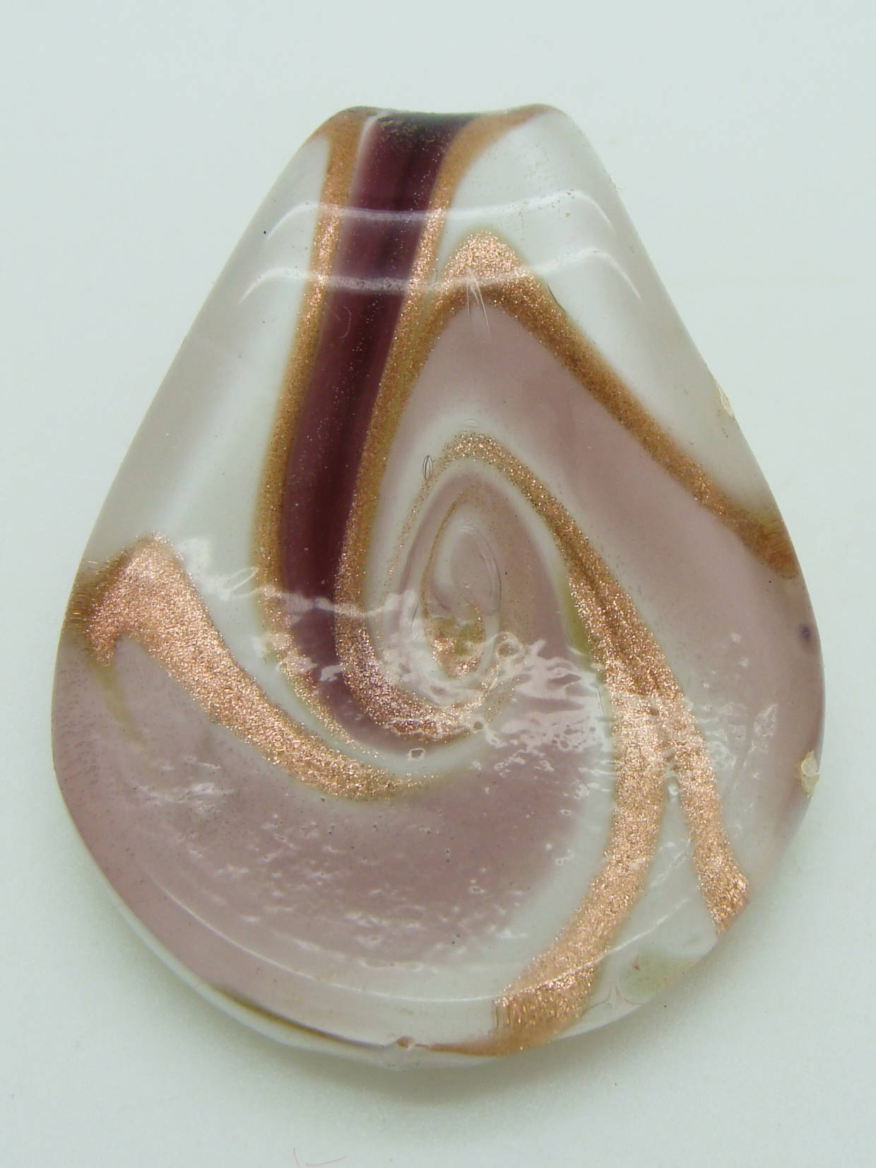 Pend-411-4 pendentif volute violet goutte
