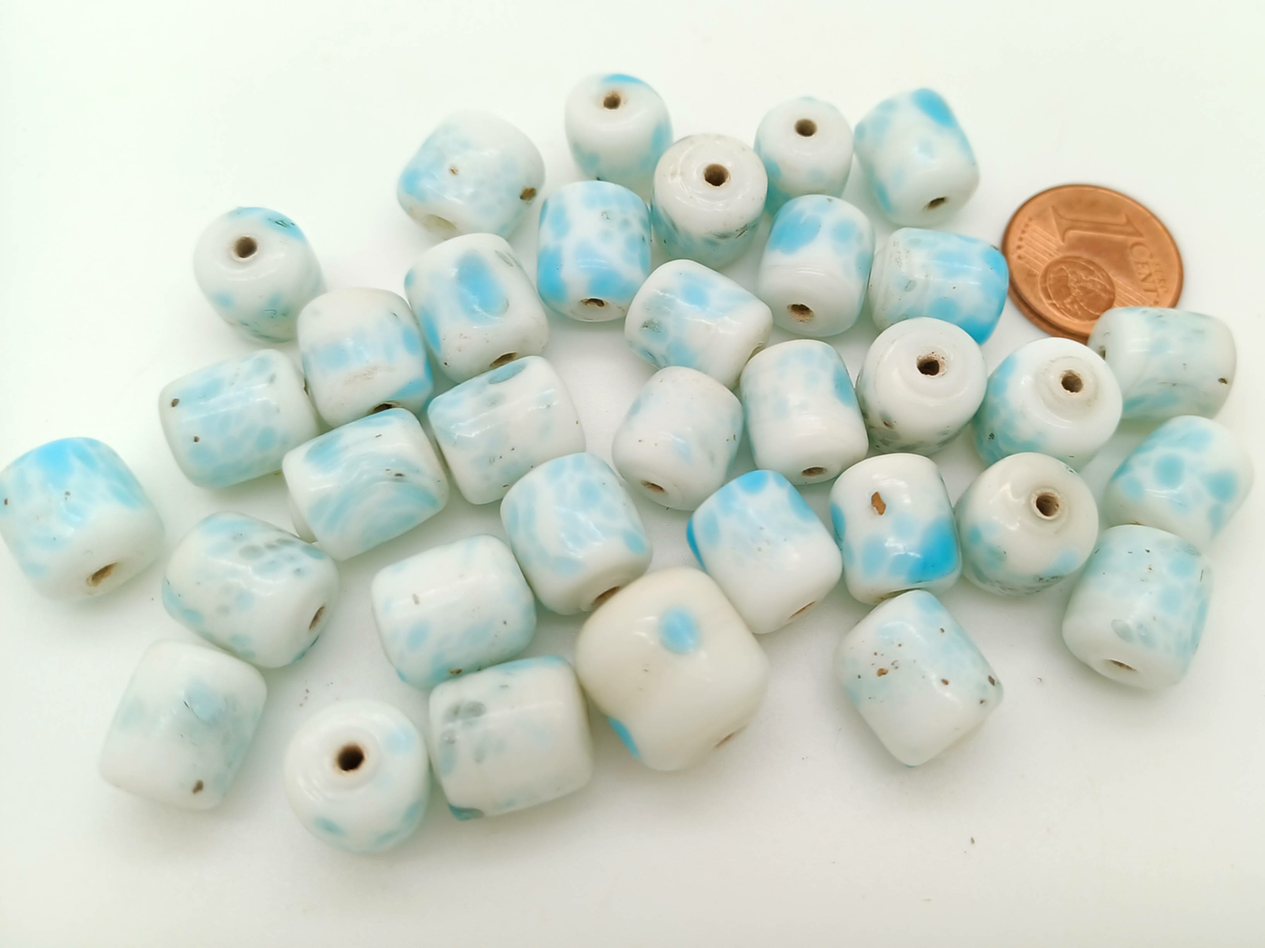 lot perles tubes bleues PV-lot-43