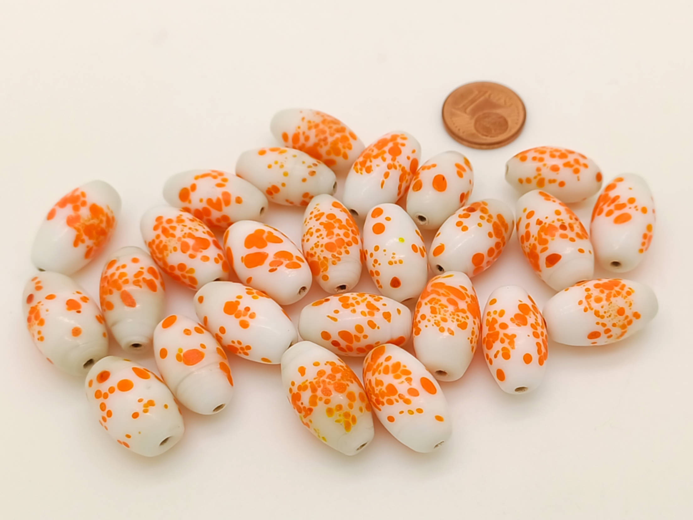 lot perles tubes oranges PV-lot-46