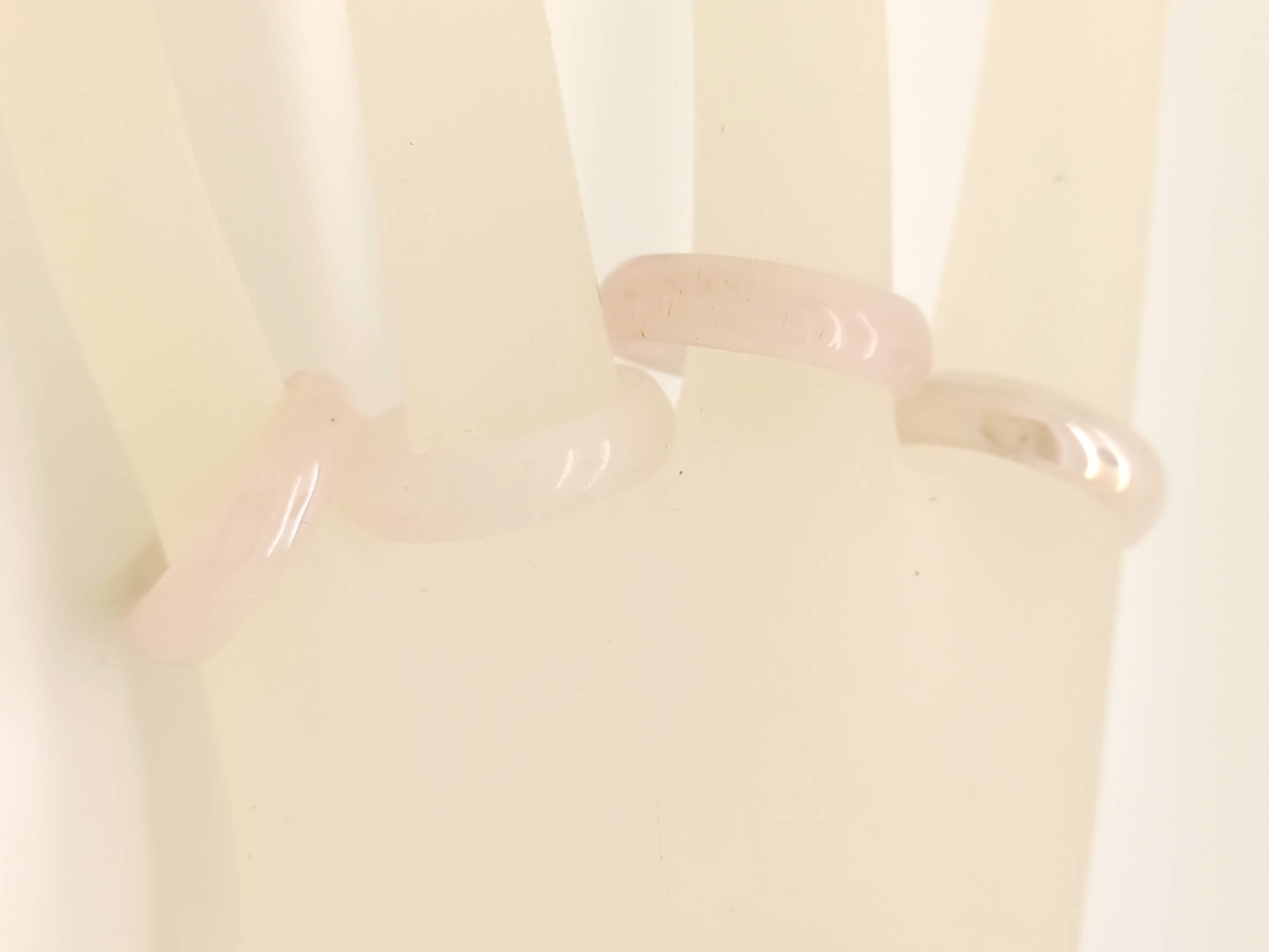 Bague verre simple rose clair BAG01-06