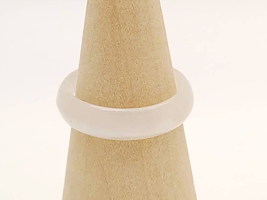 Bague verre simple blanc BAG01-11