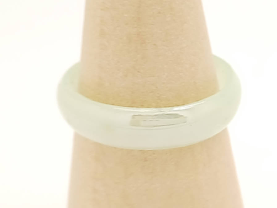 Bague verre simple vert clair BAG01-22