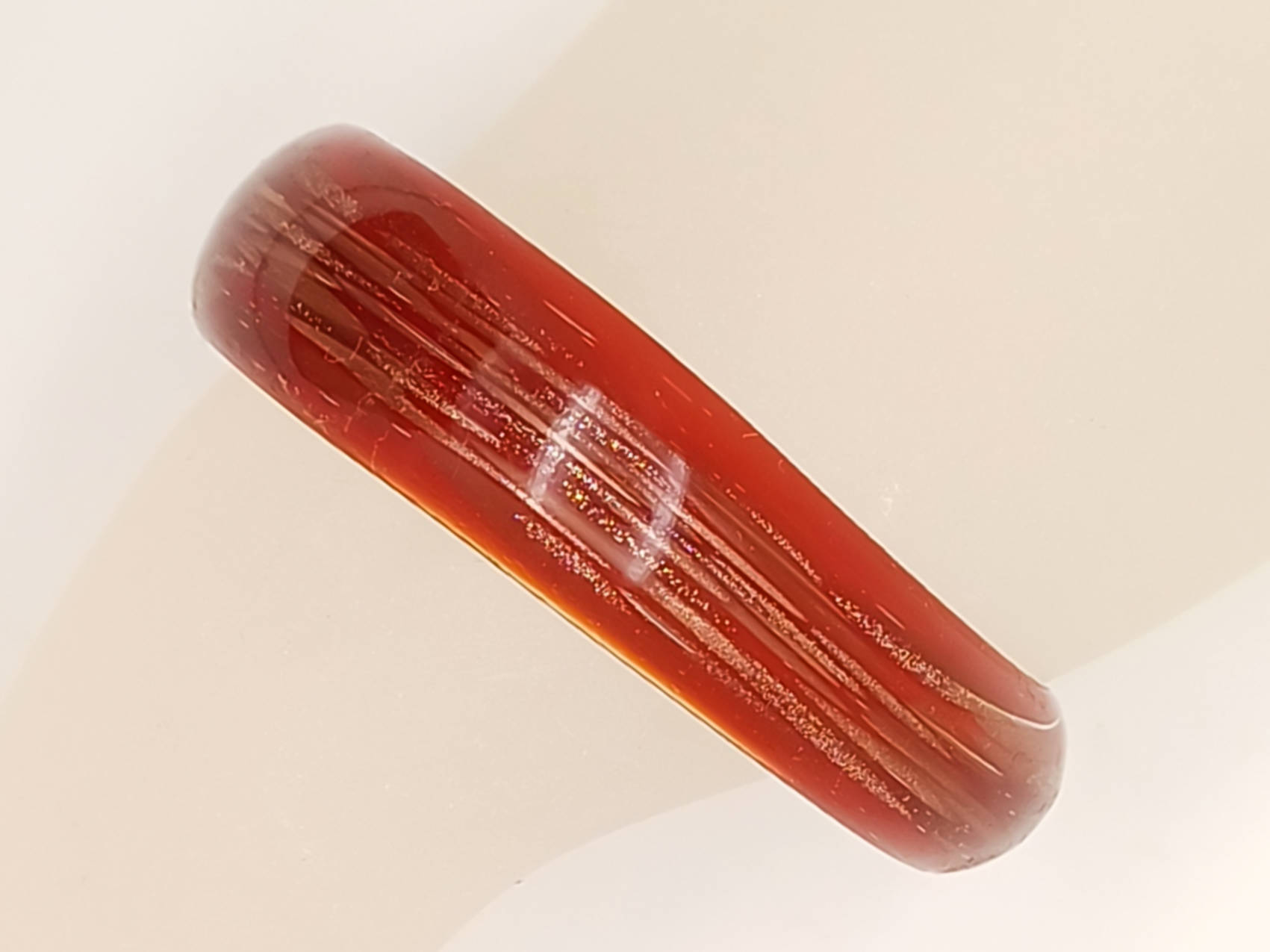 bracelet rouge dore verre BRA08