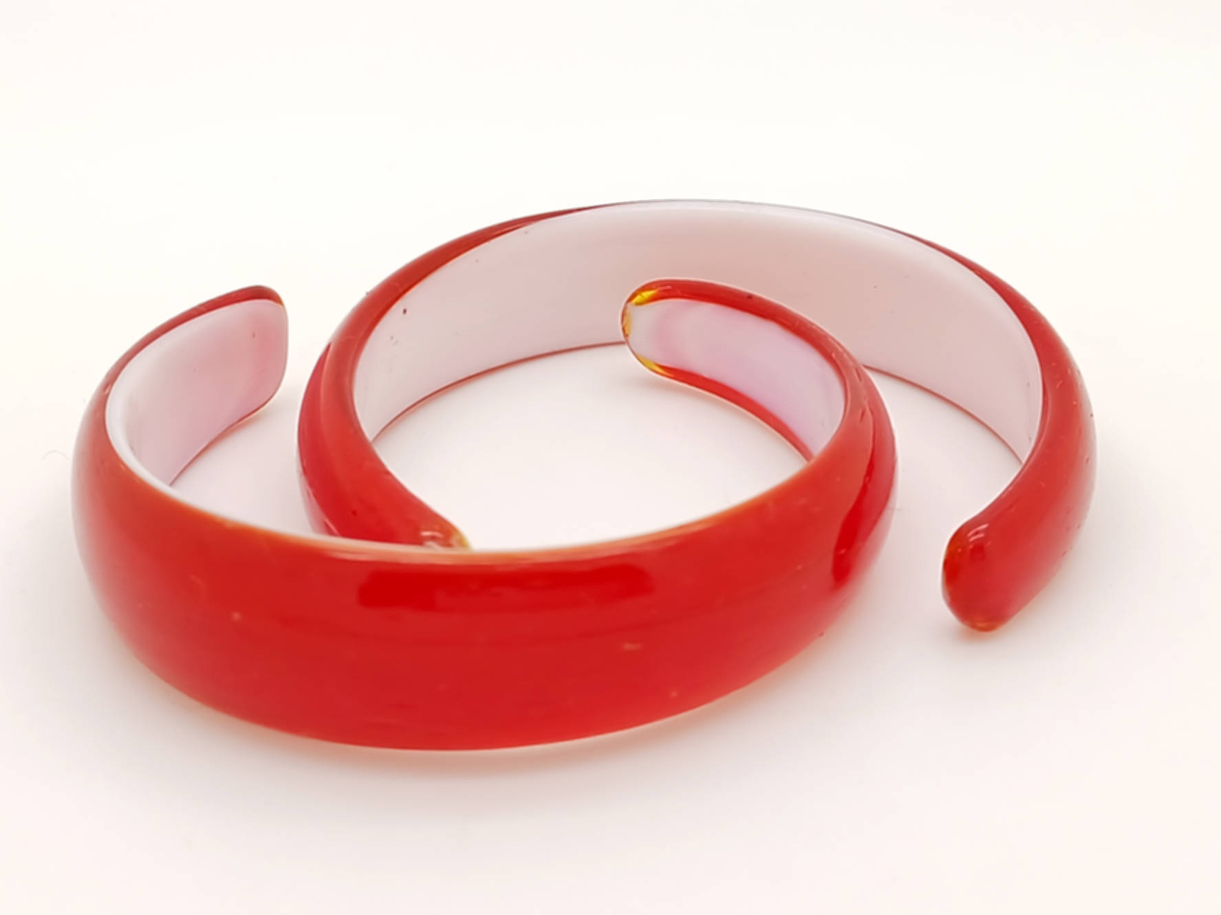 bracelet rouge verre bijoux BRA09