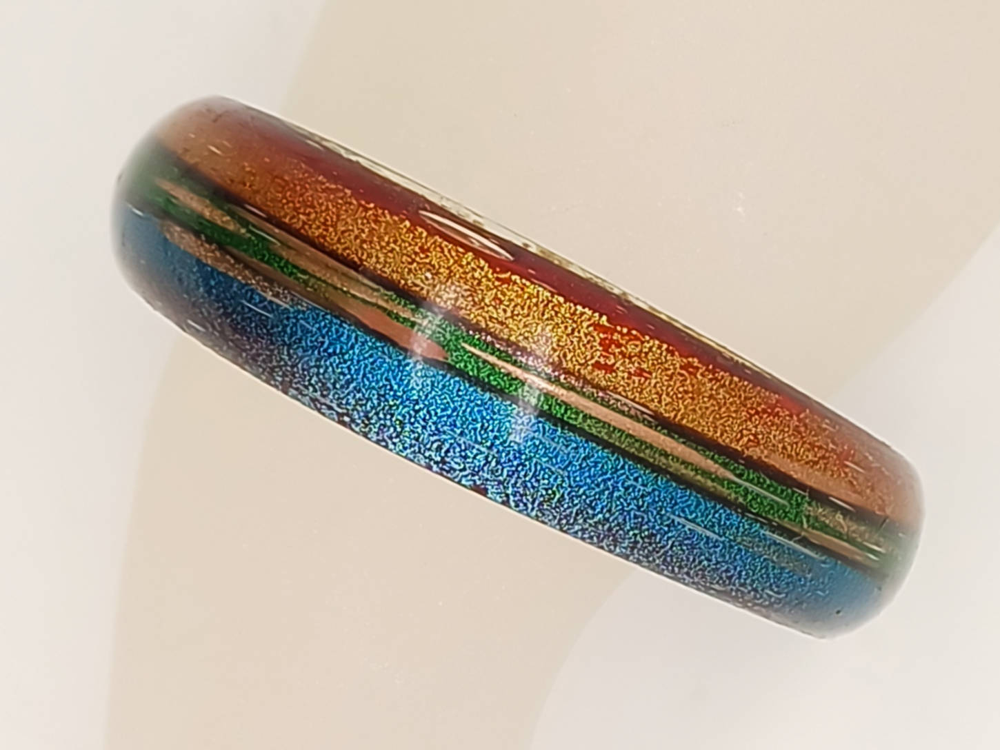bracelet bleu vert jaune verre BRA18