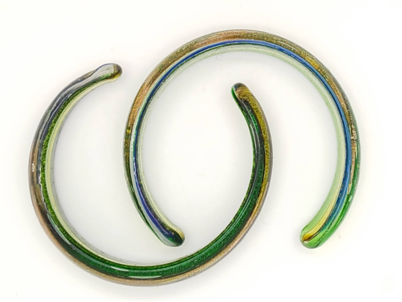 bracelet bleu jaune vert verre bijoux BRA19