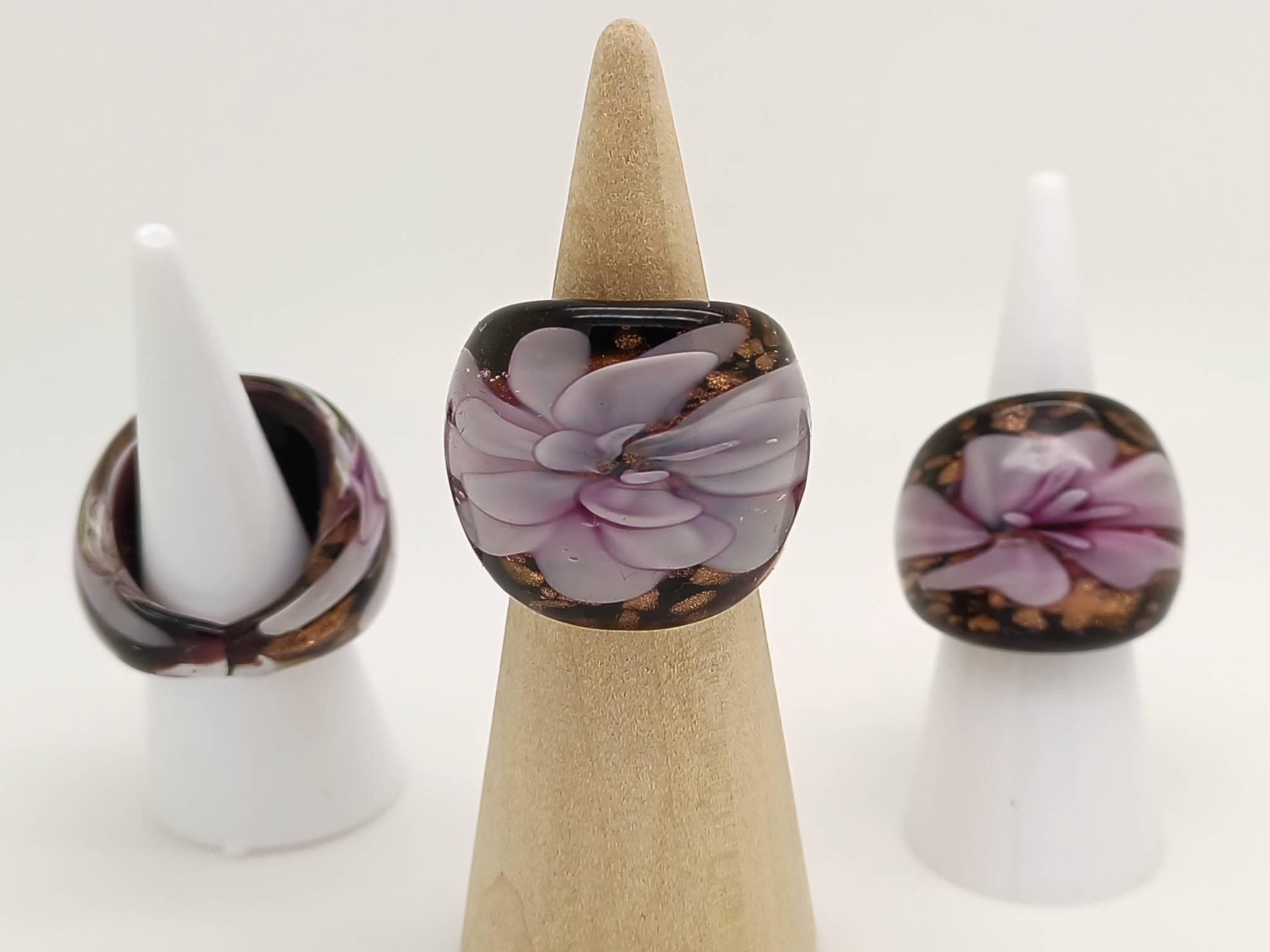 bague fleur violette dore BAG02-violet