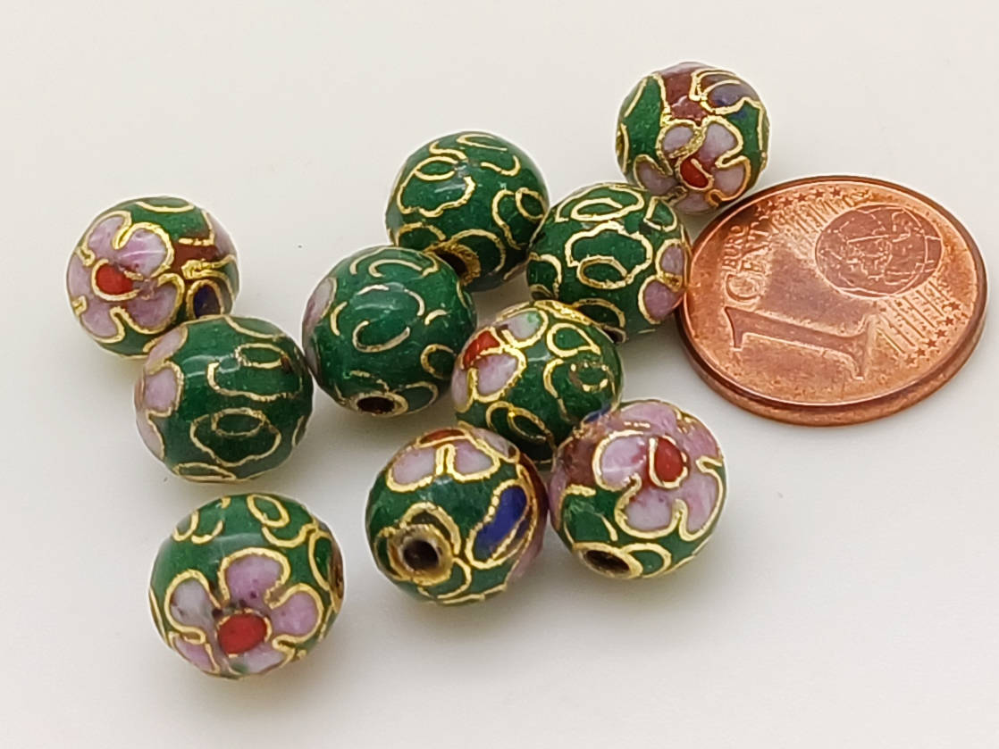 perles cloisonnees vert fonce mod2