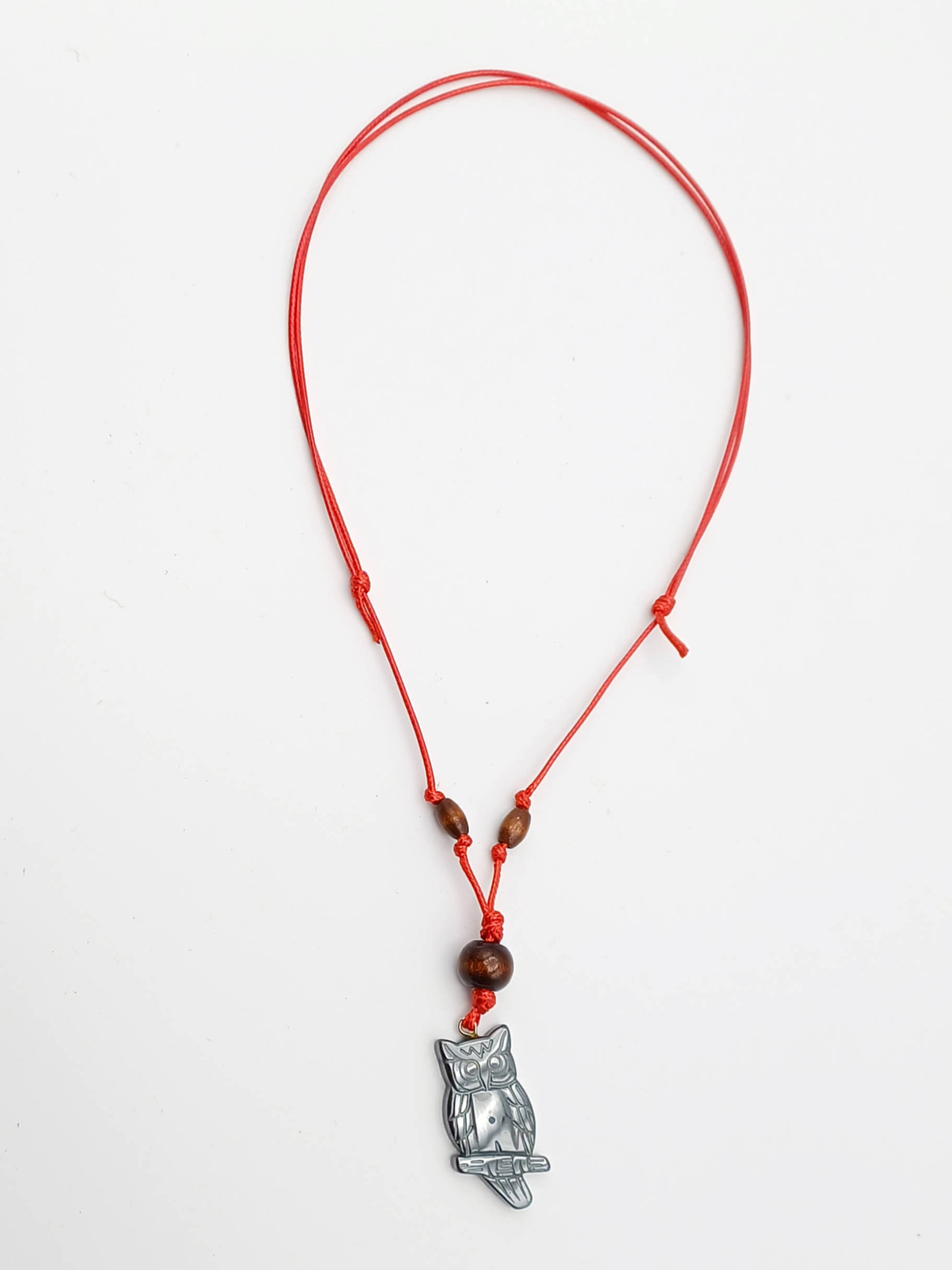 collier chouette pierre col15