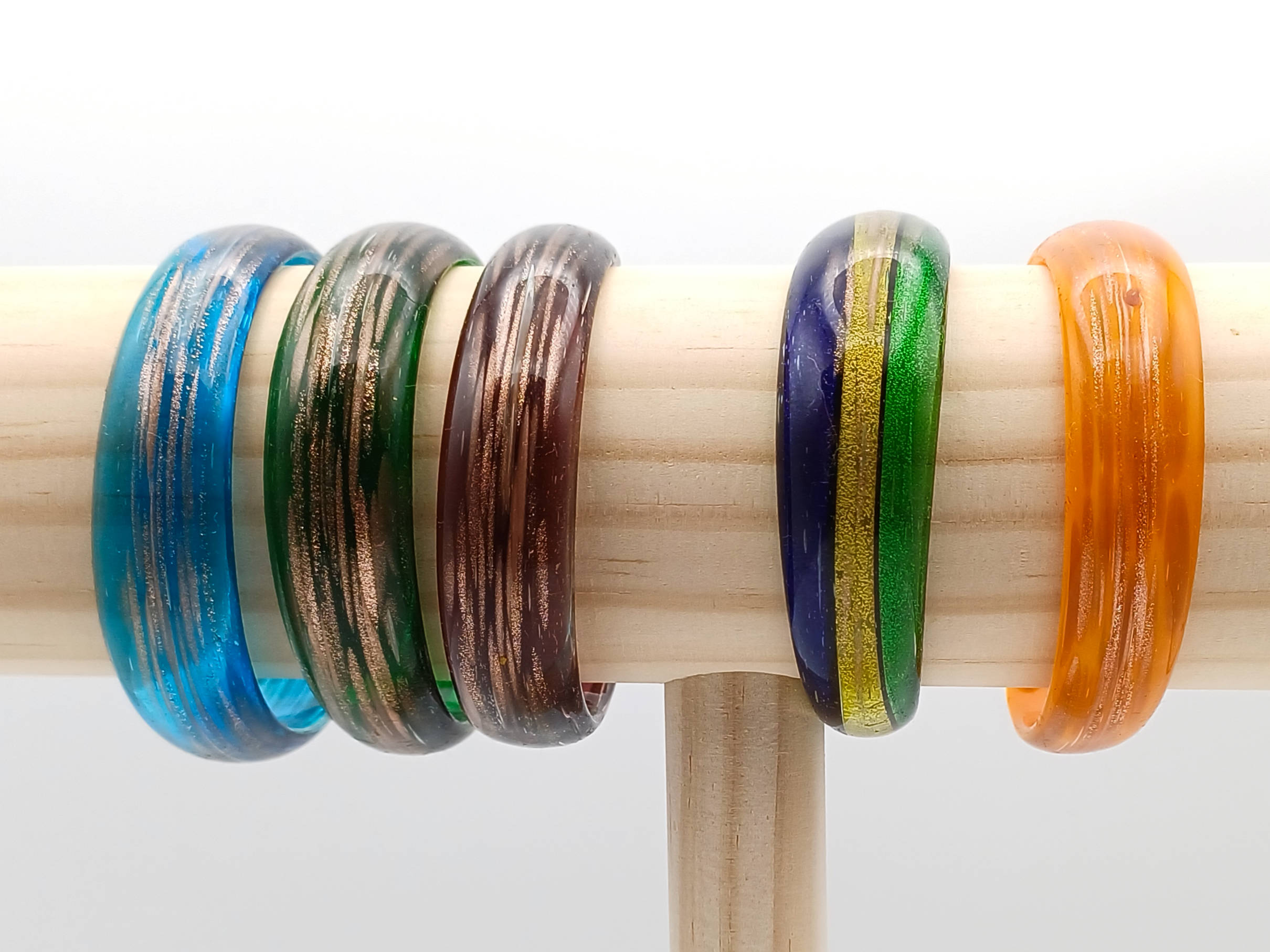 5 Bracelets verre lot 02 p1