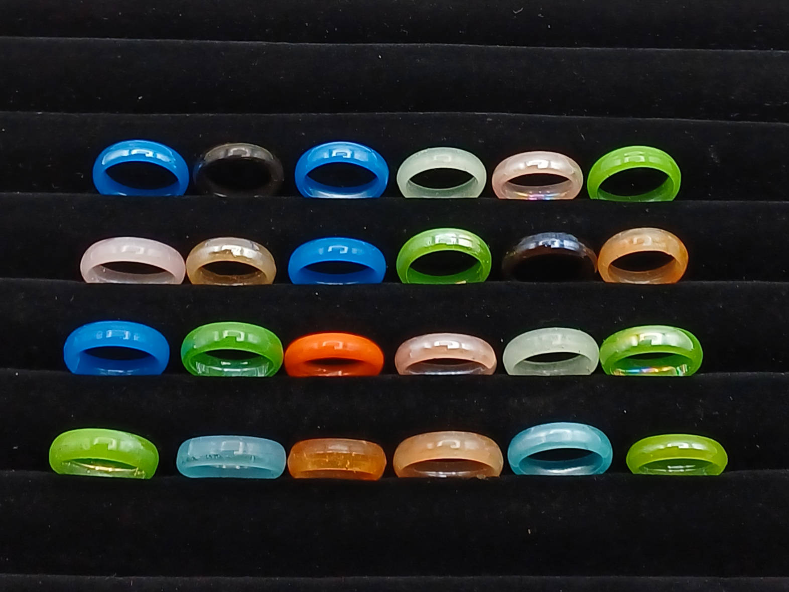 24 Bagues verre simple lot 02 p7
