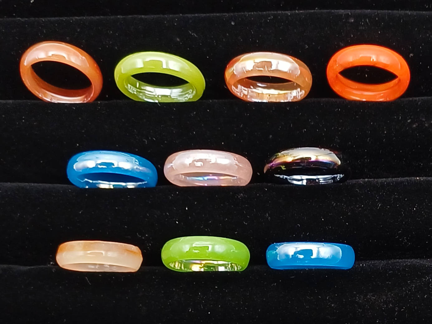 10 Bagues verre simple lot 05 p5