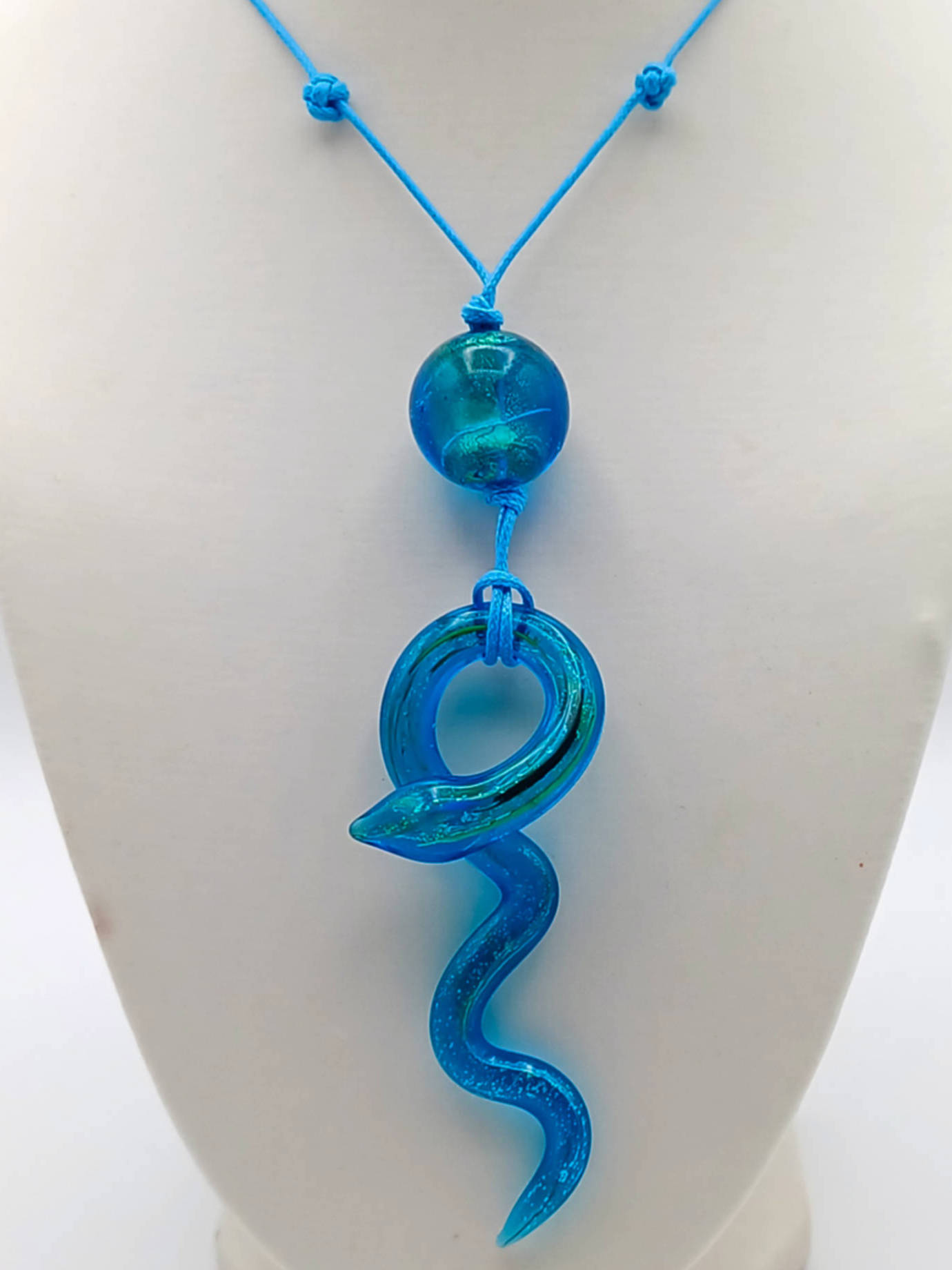 collier pendentif serpent lampwork COL20