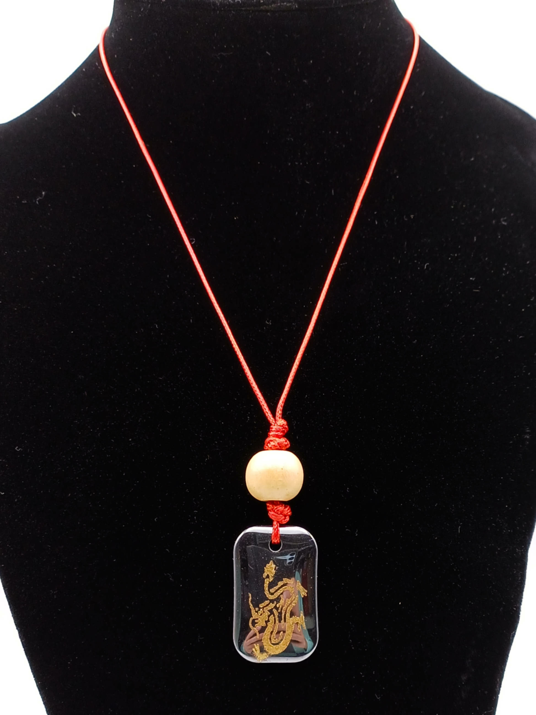 collier pendentif dragon dore COL22