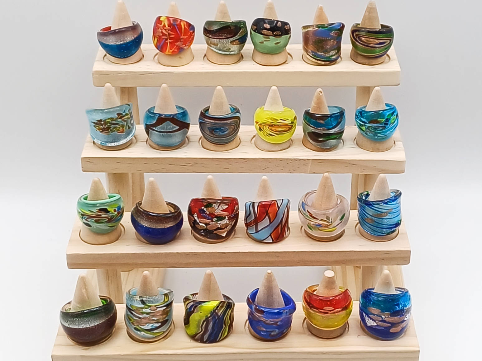 Bagues en verre lot 19 p1